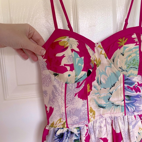 NWOT Floral Bustier Dress - Picture 6 of 8